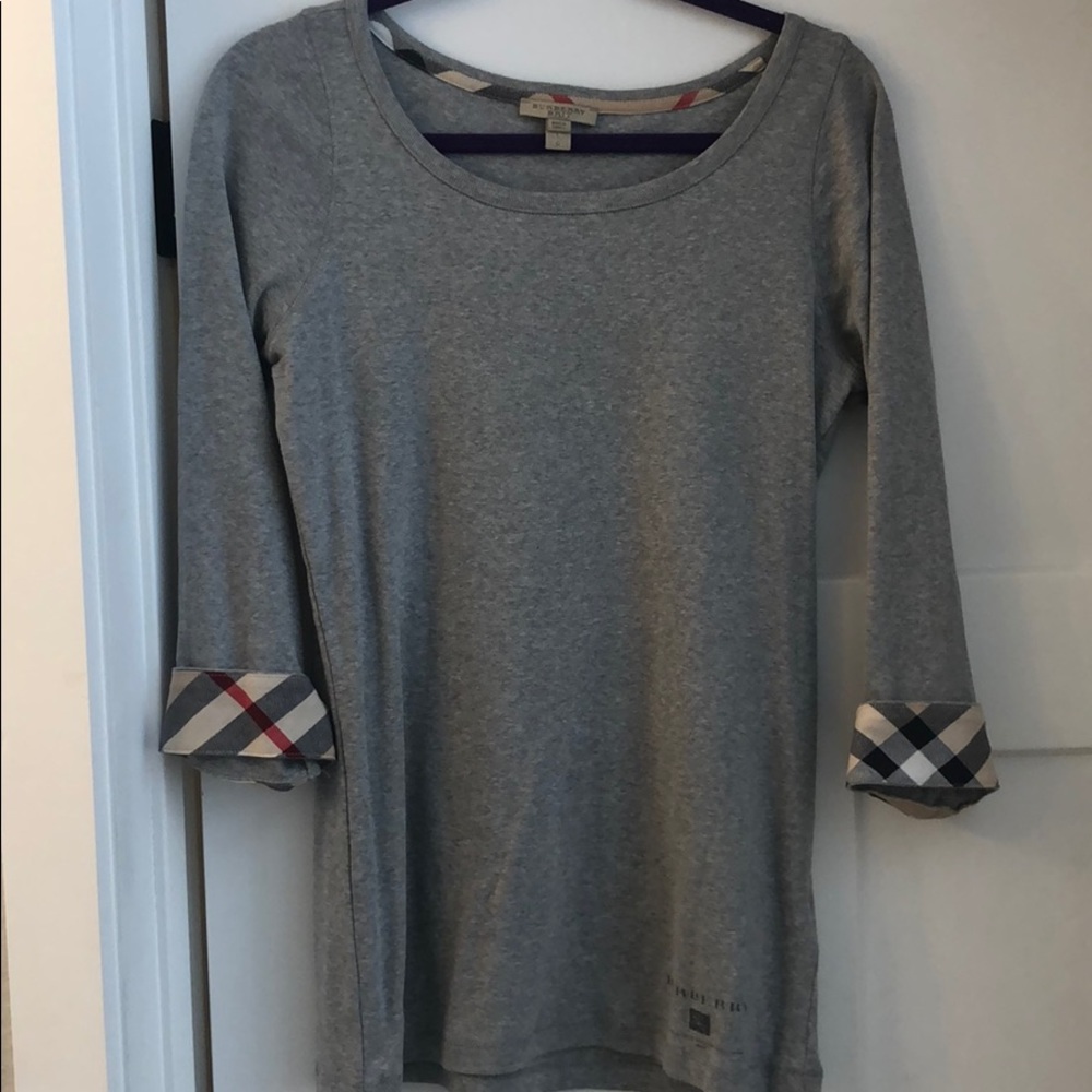 Burberry 3/4 sleeve tee